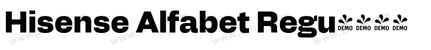Hisense Alfabet Regu字体转换